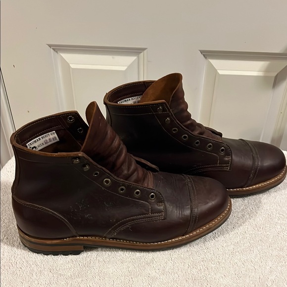 Truman Boot Co Reddish Brown Rugged Leather Boots - size 12.5 width EE - Picture 8 of 9